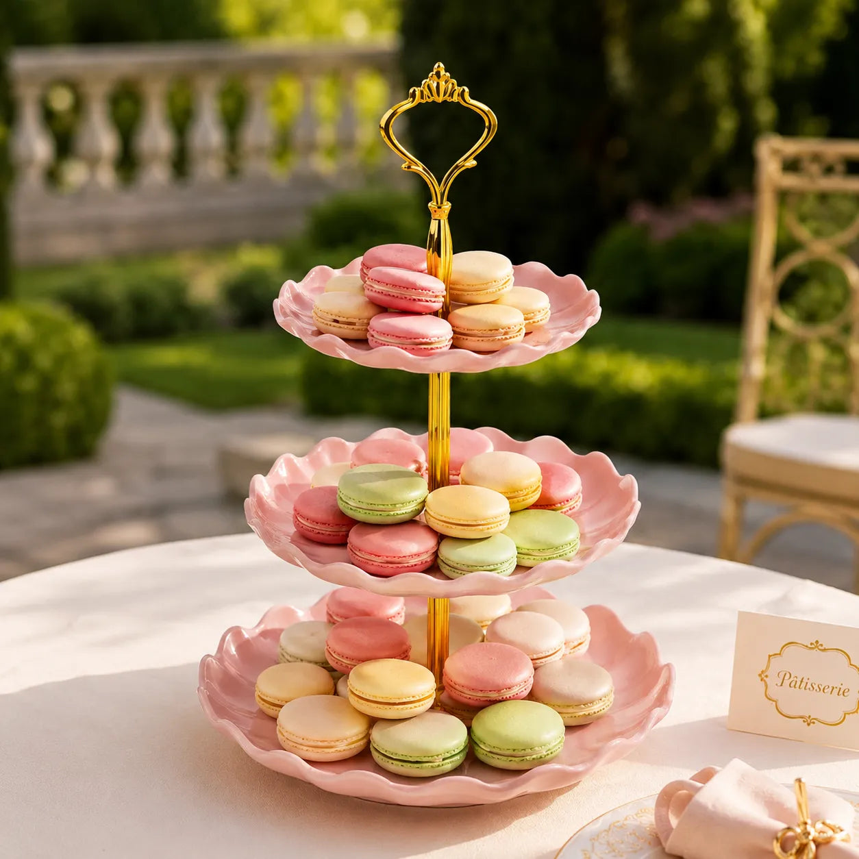 Support à Cupcakes Rose Douce