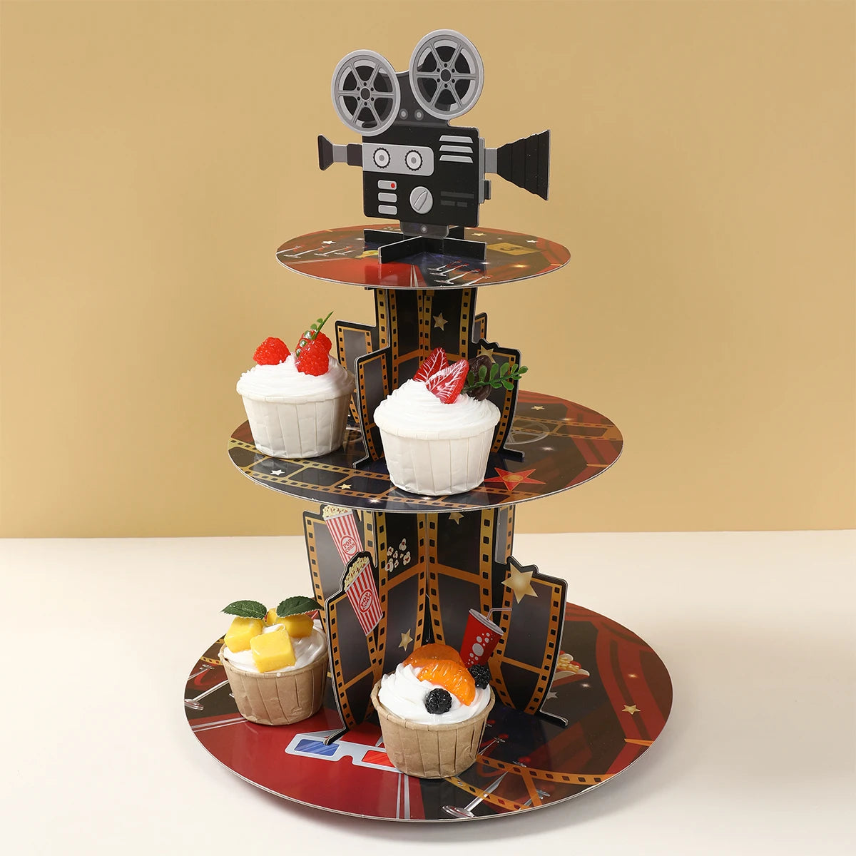 Support à Cupcakes Thème Cinéma