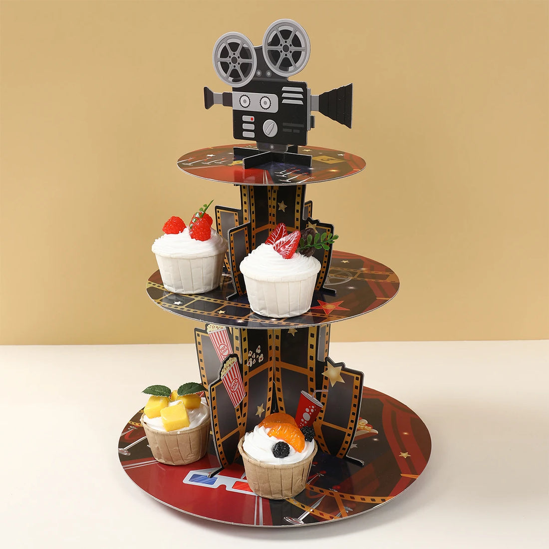 Support à Cupcakes Thème Cinéma