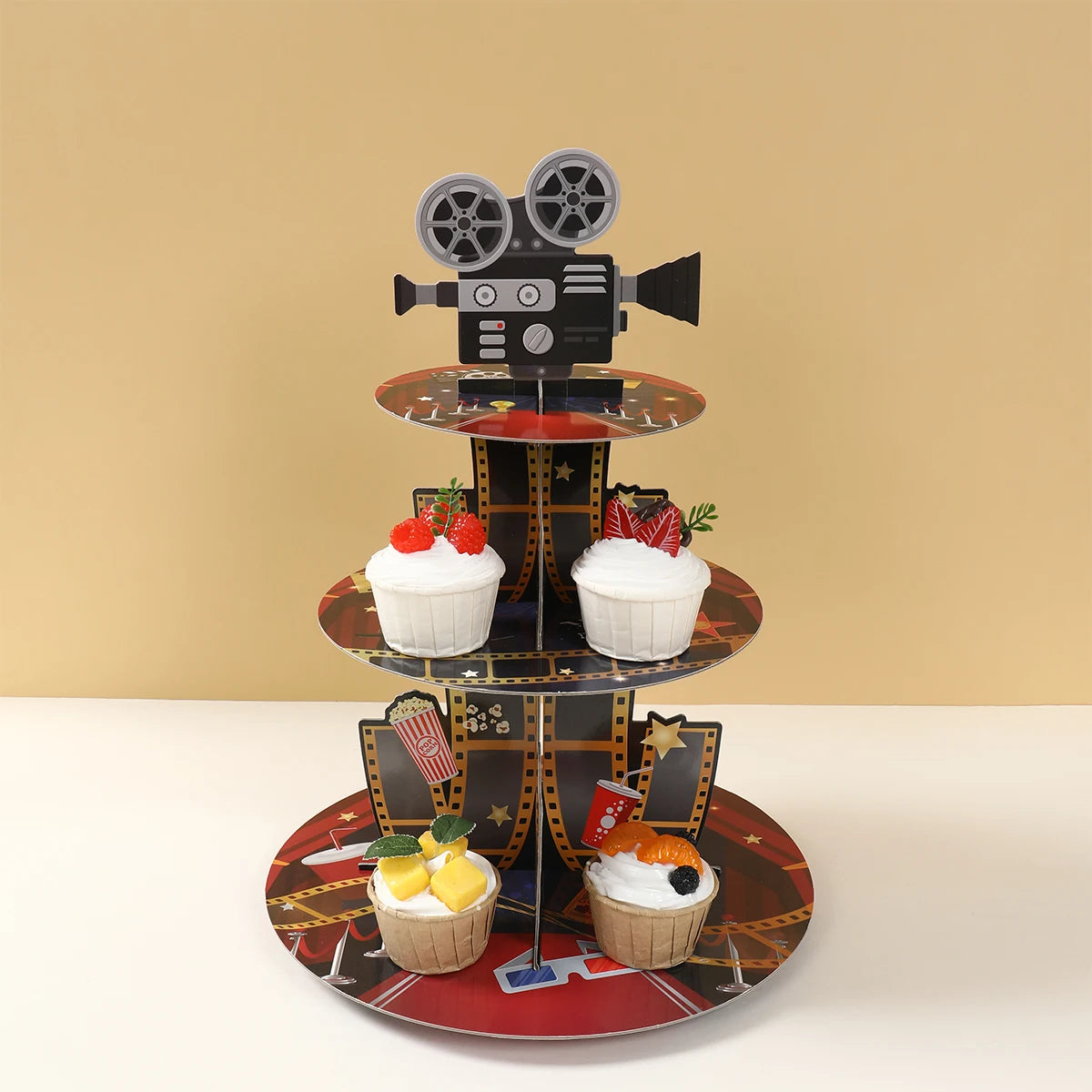 Support à Cupcakes Thème Cinéma originale
