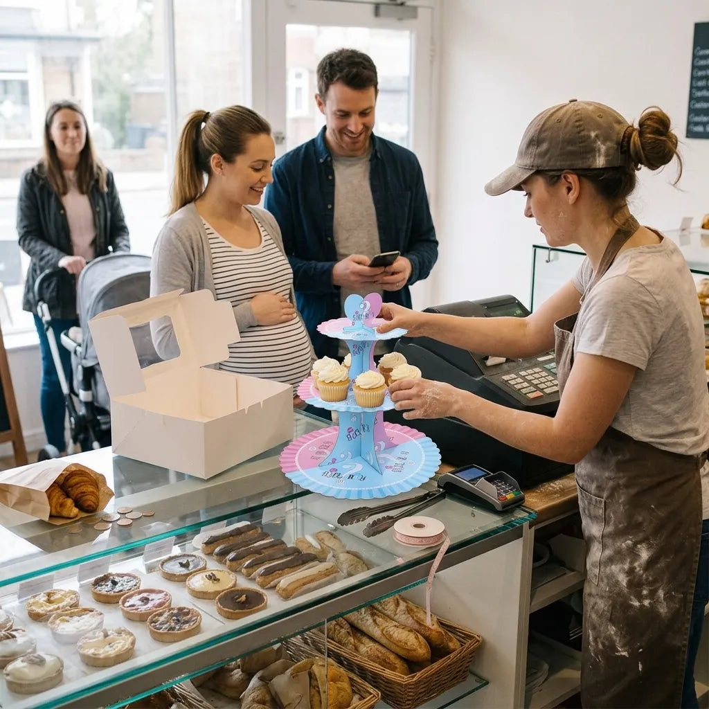 Support à Cupcakes pour Révélation de Sexe Girl