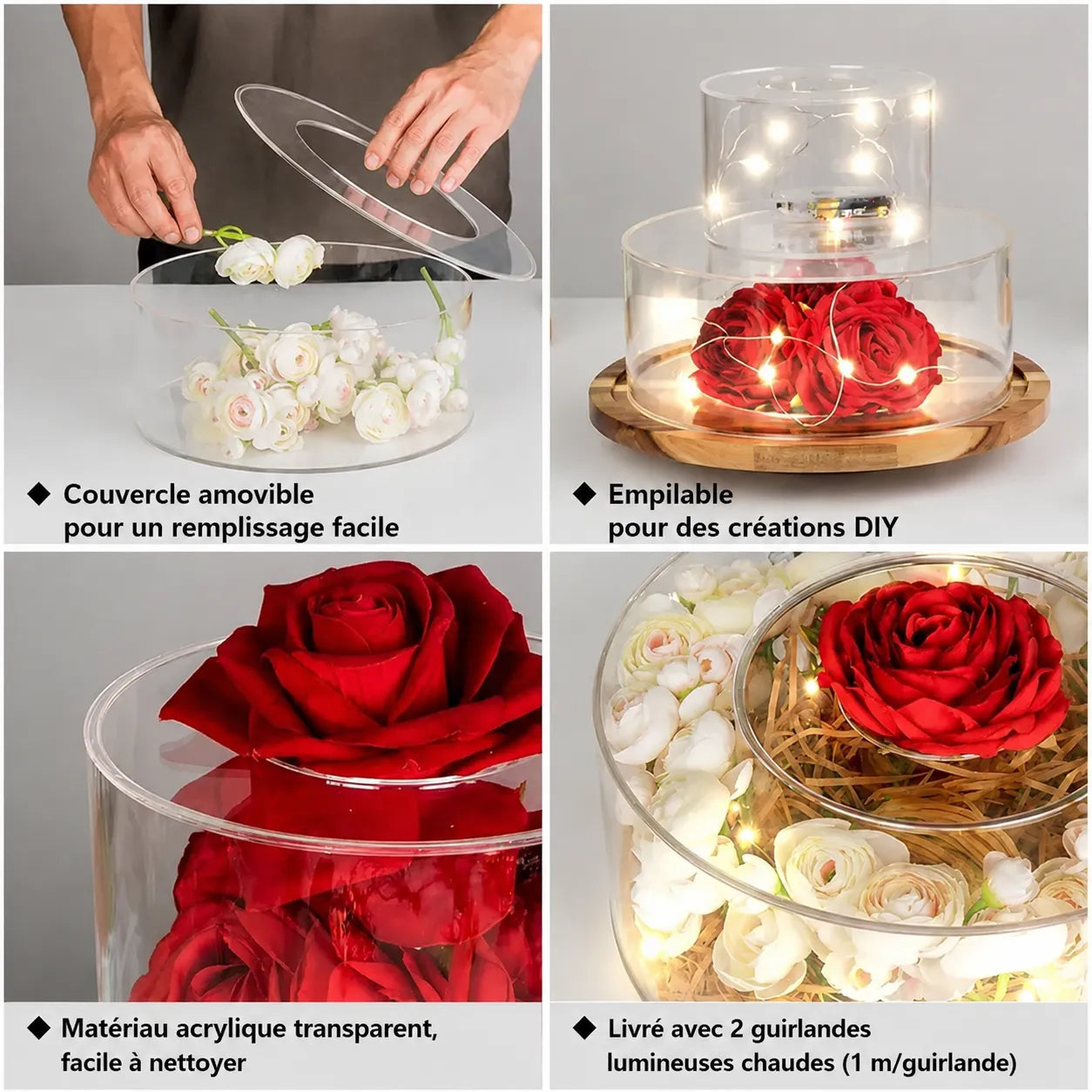 Support à Gâteau Transparent Design