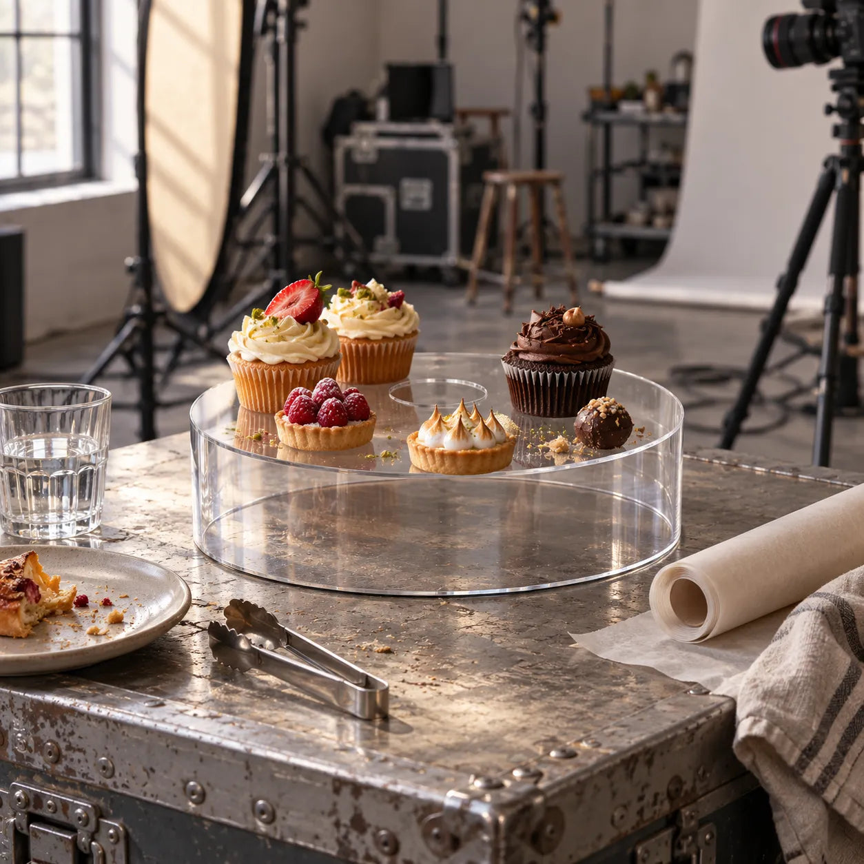Support à Gâteau Transparent Minimaliste