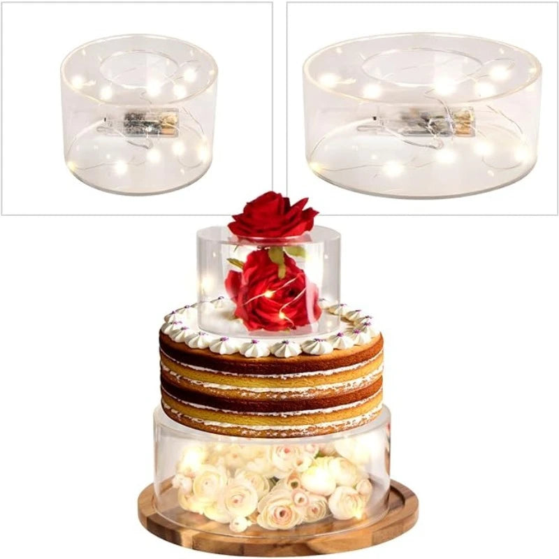 Support à Gâteau Transparent Minimaliste