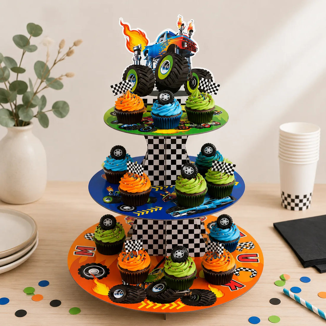 Support pour Cupcakes pour Garçon Festif