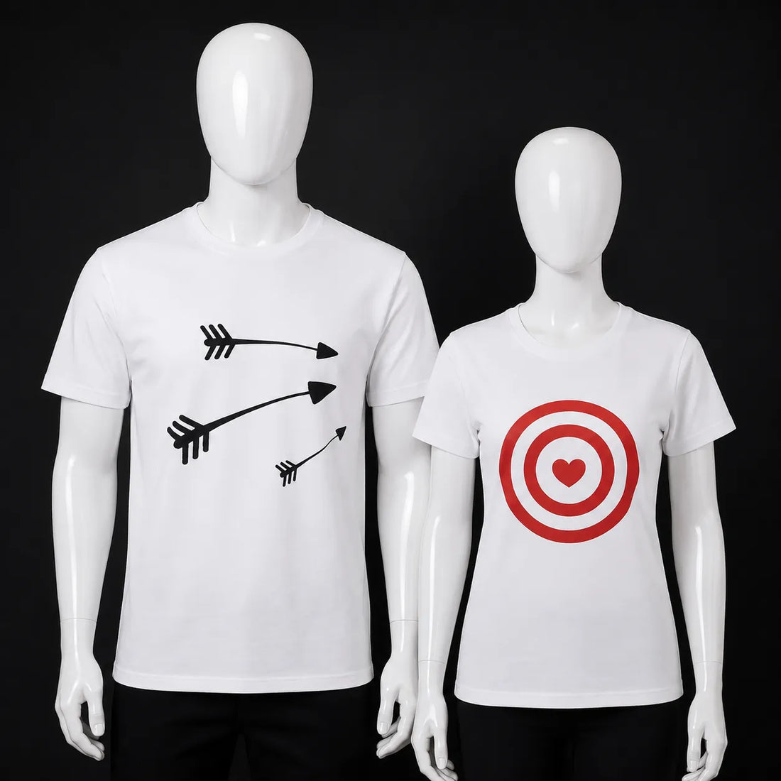 T-shirt Saint-Valentin Couple Minimaliste original