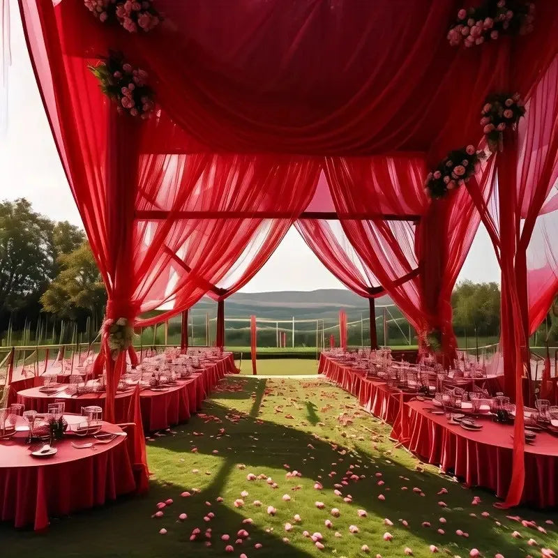 Tenture Mariage Rouge
