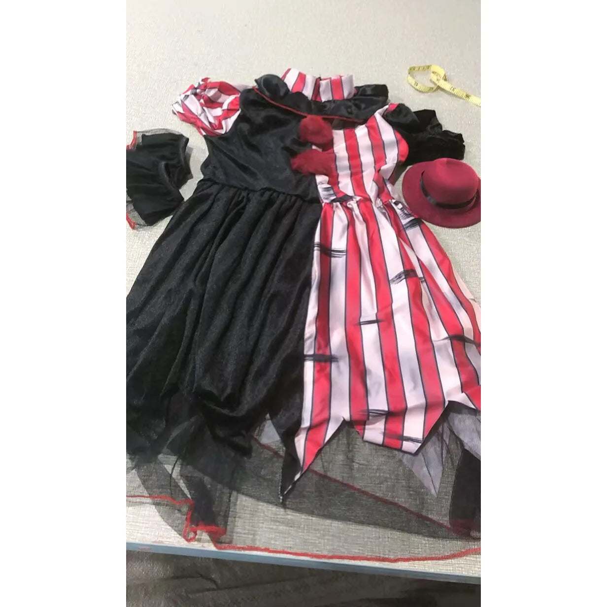 Tenue Clown Halloween Fille complet