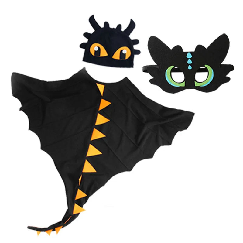 Tenue Dinosaure Noire Enfant