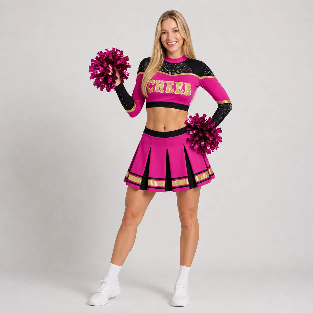Tenue Pompom Girl Rose Stylée Cool