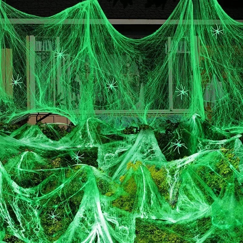Toile d’Araignée Phosphorescente Halloween