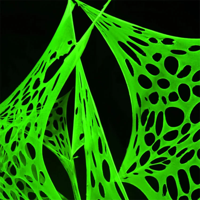 Toile d’araignée Vert Fluo Design