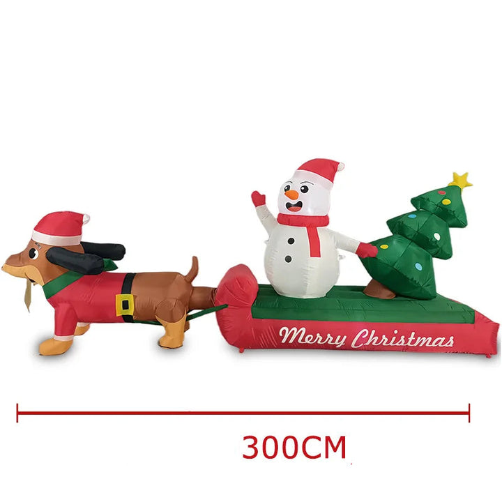 Traîneau Noël Gonflable