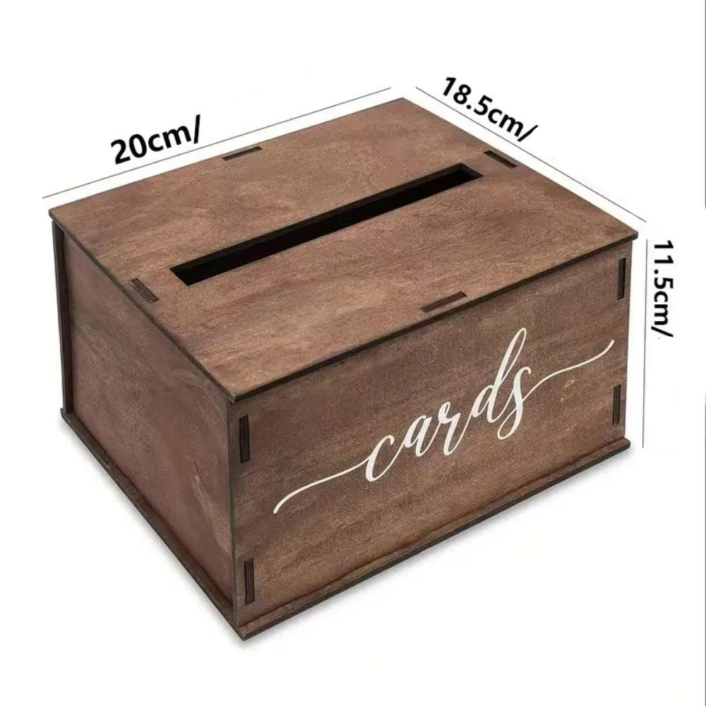 Urne Bois Mariage Minimaliste