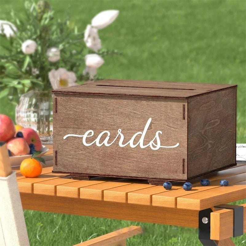 Urne Bois Mariage Raffiné