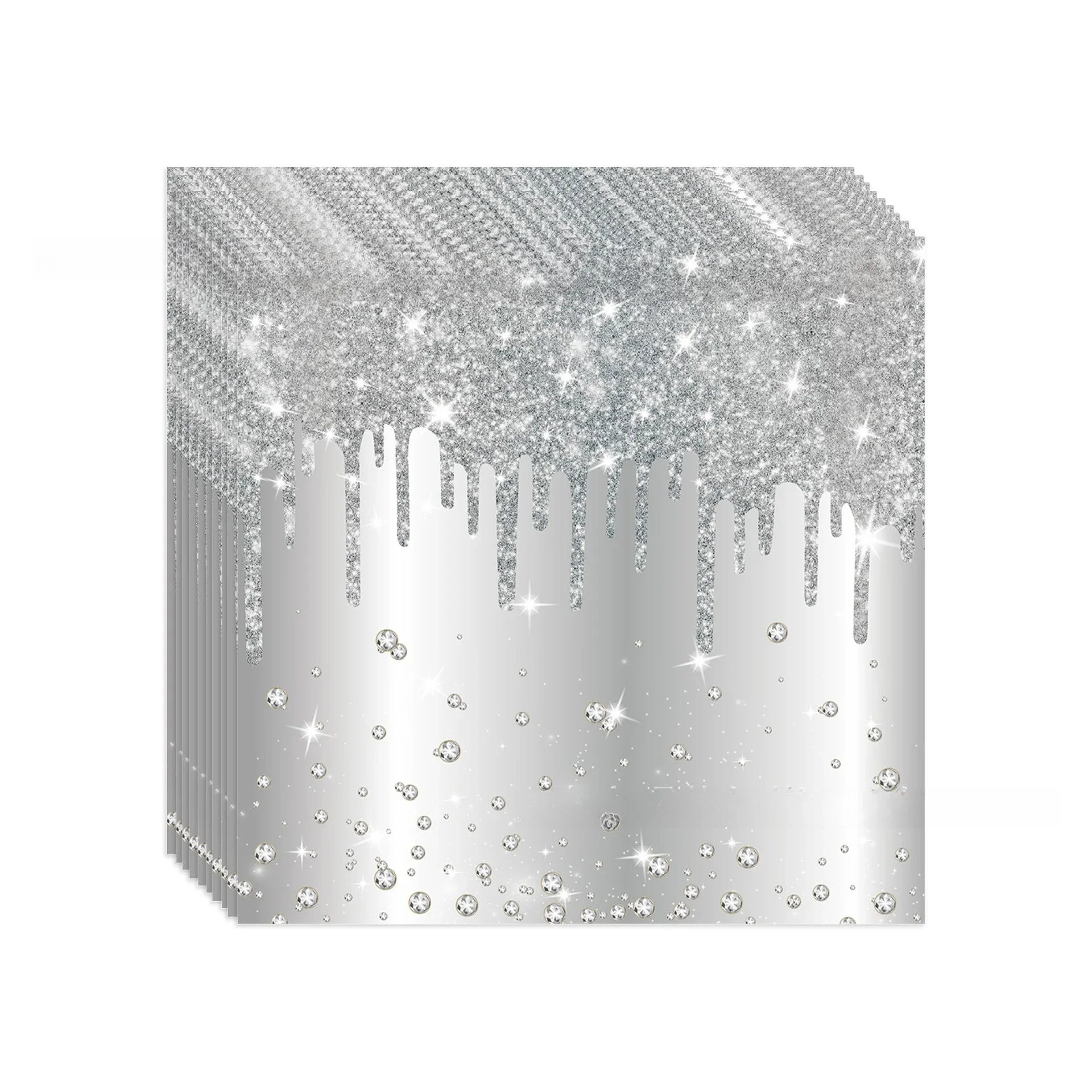 Vaisselle Jetable Argenté Design Classe