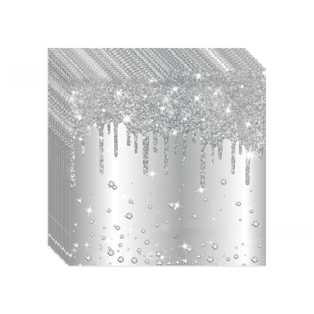 Vaisselle Jetable Argenté Design Classe