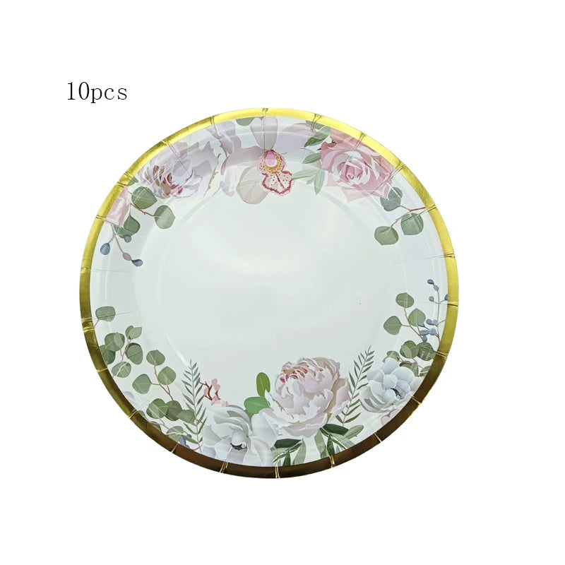 Vaisselle Jetable Mariage Nature Assiette
