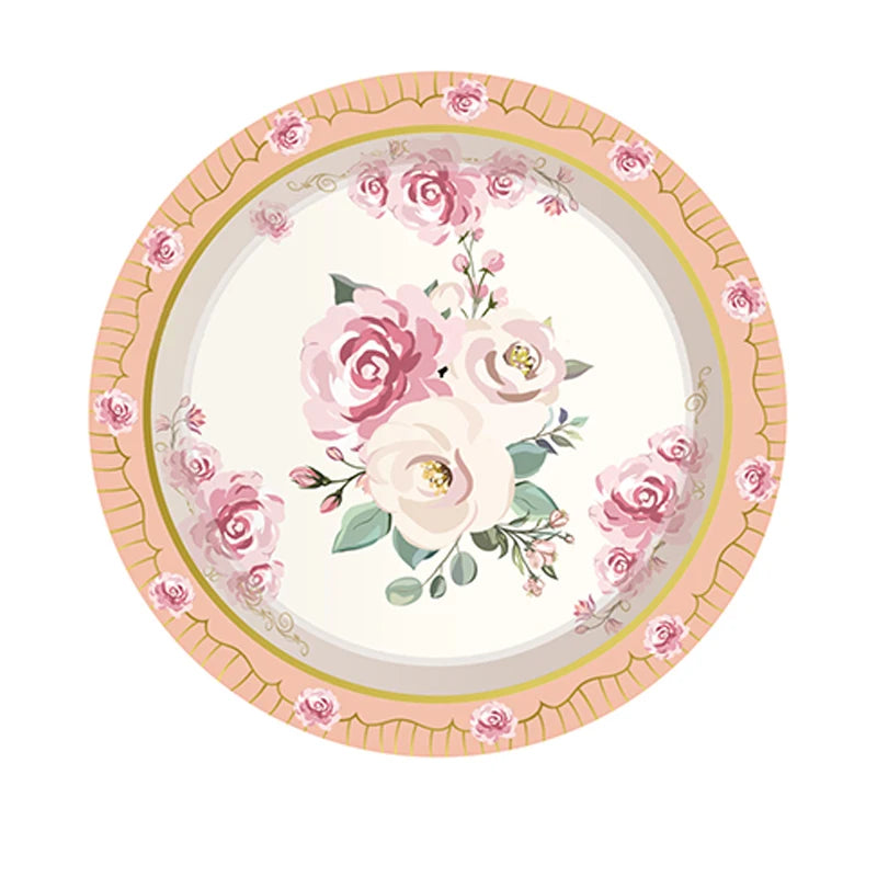 Vaisselle Jetable Mariage Vintage Champêtre Belle