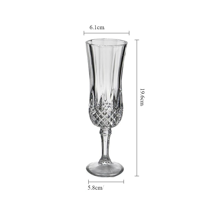 Verre à Champagne à Texture Unique