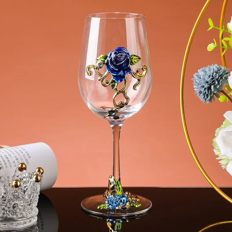 Verre à Pied Mariage à Fleur Classe