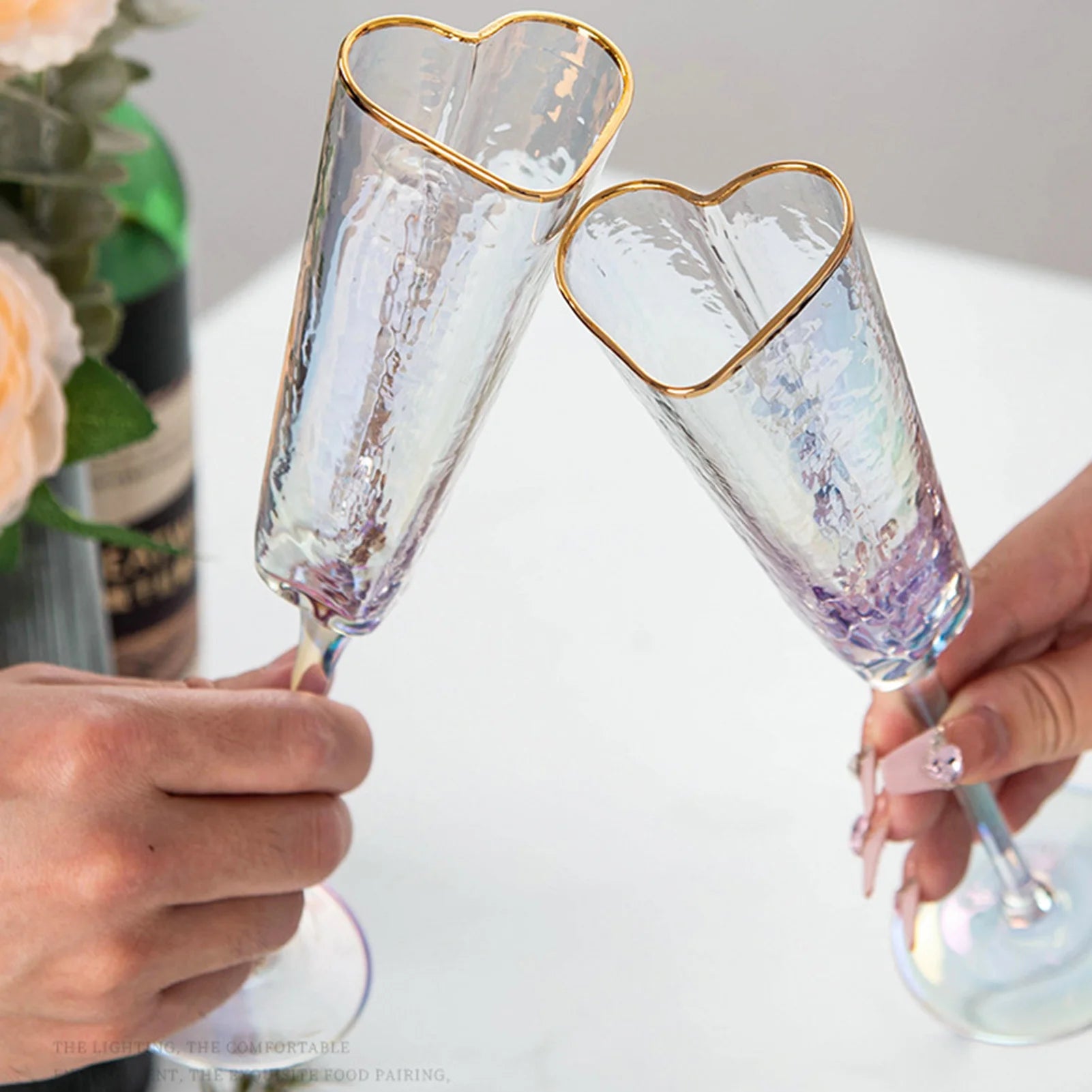 Verre à Pied Saint-Valentin Cœur de qualité