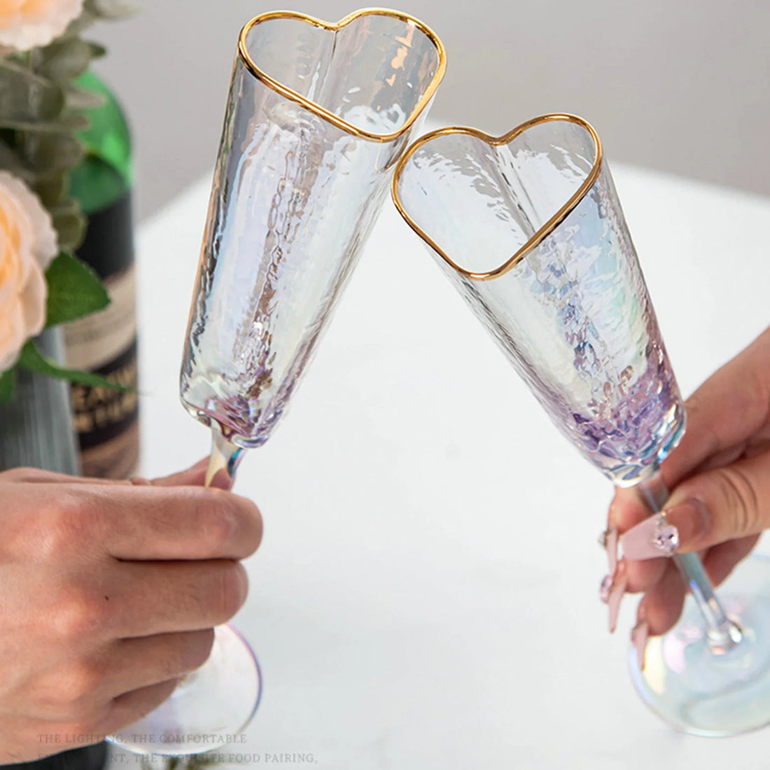 Verre à Pied Saint-Valentin Cœur de qualité