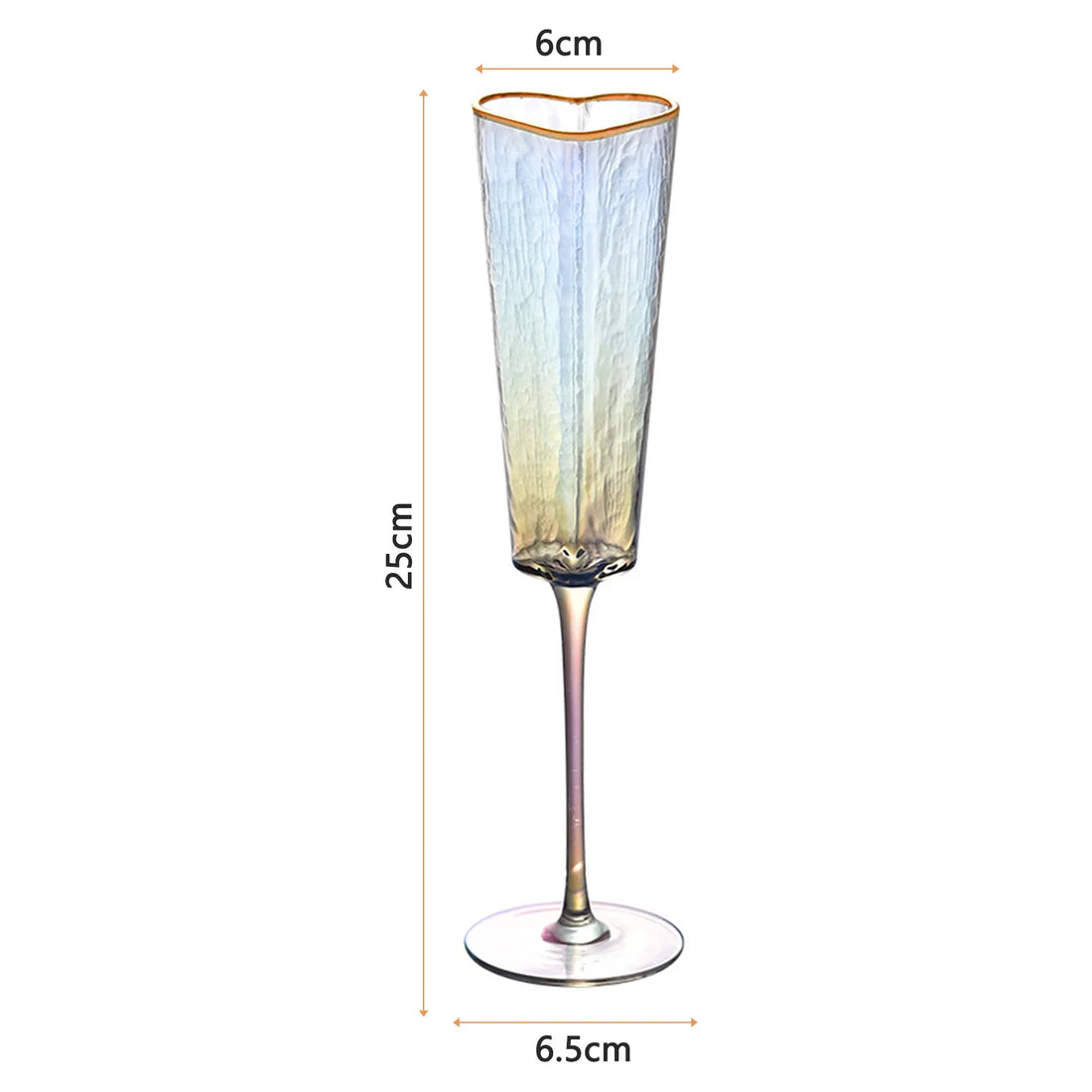 Verre à Pied Saint-Valentin Cœur durable