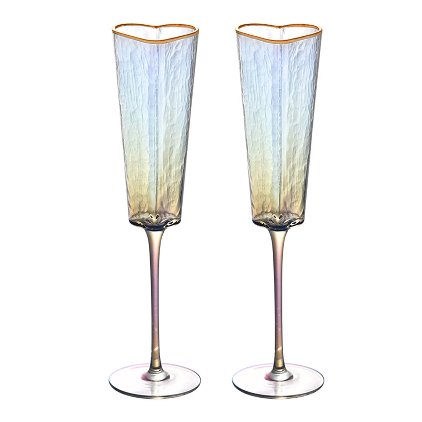 Verre à Pied Saint-Valentin Cœur stylé