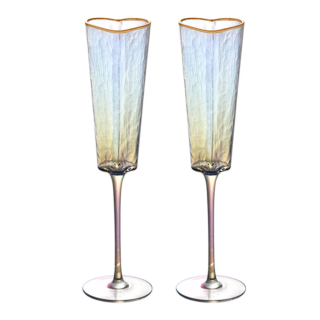 Verre à Pied Saint-Valentin Cœur stylé