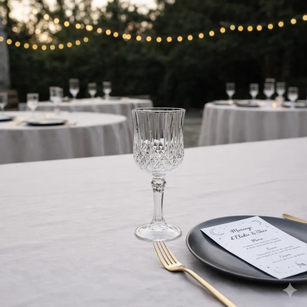 Verre à Vin en Verre Texturé Classe