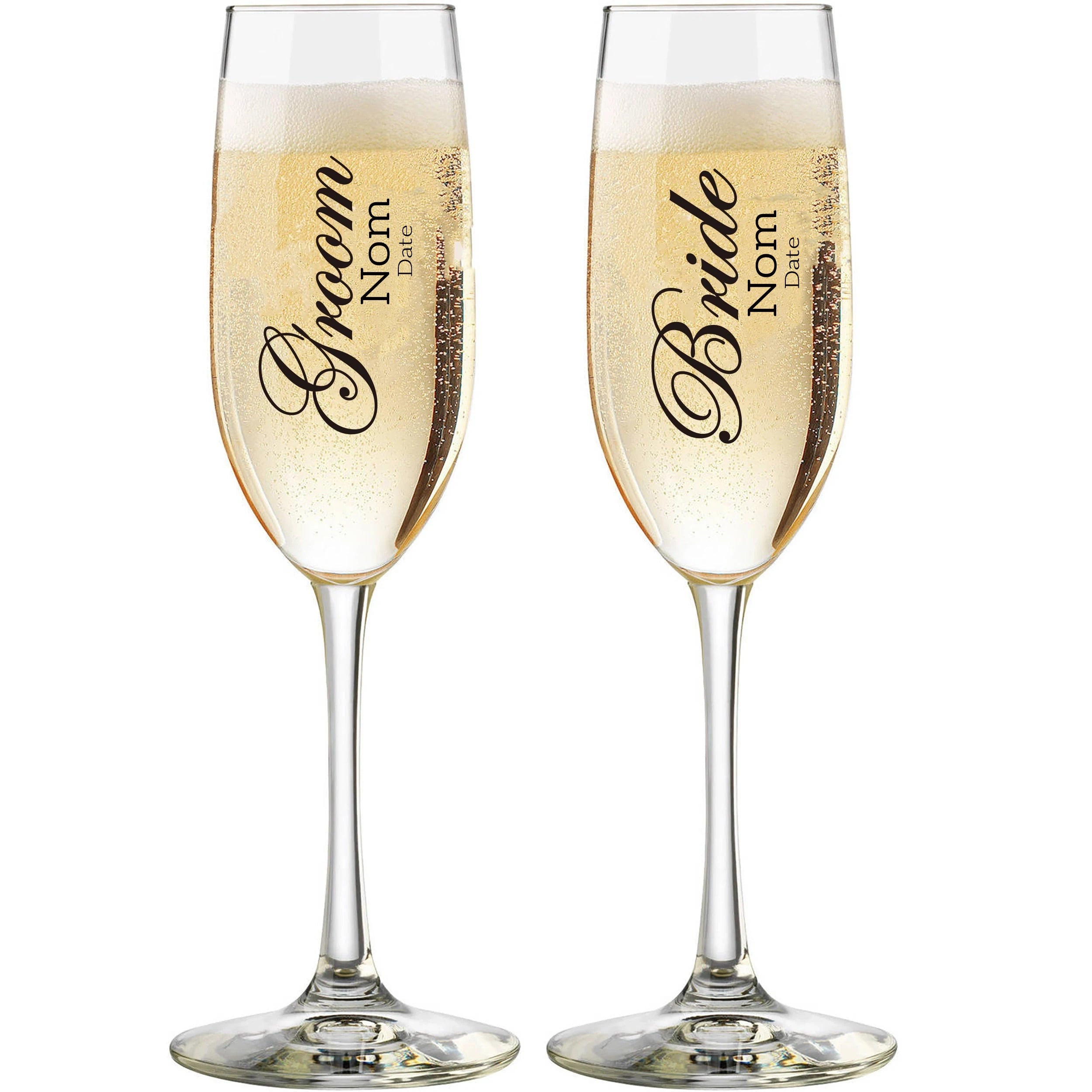 Verres à Champagne à Personnaliser Originaux