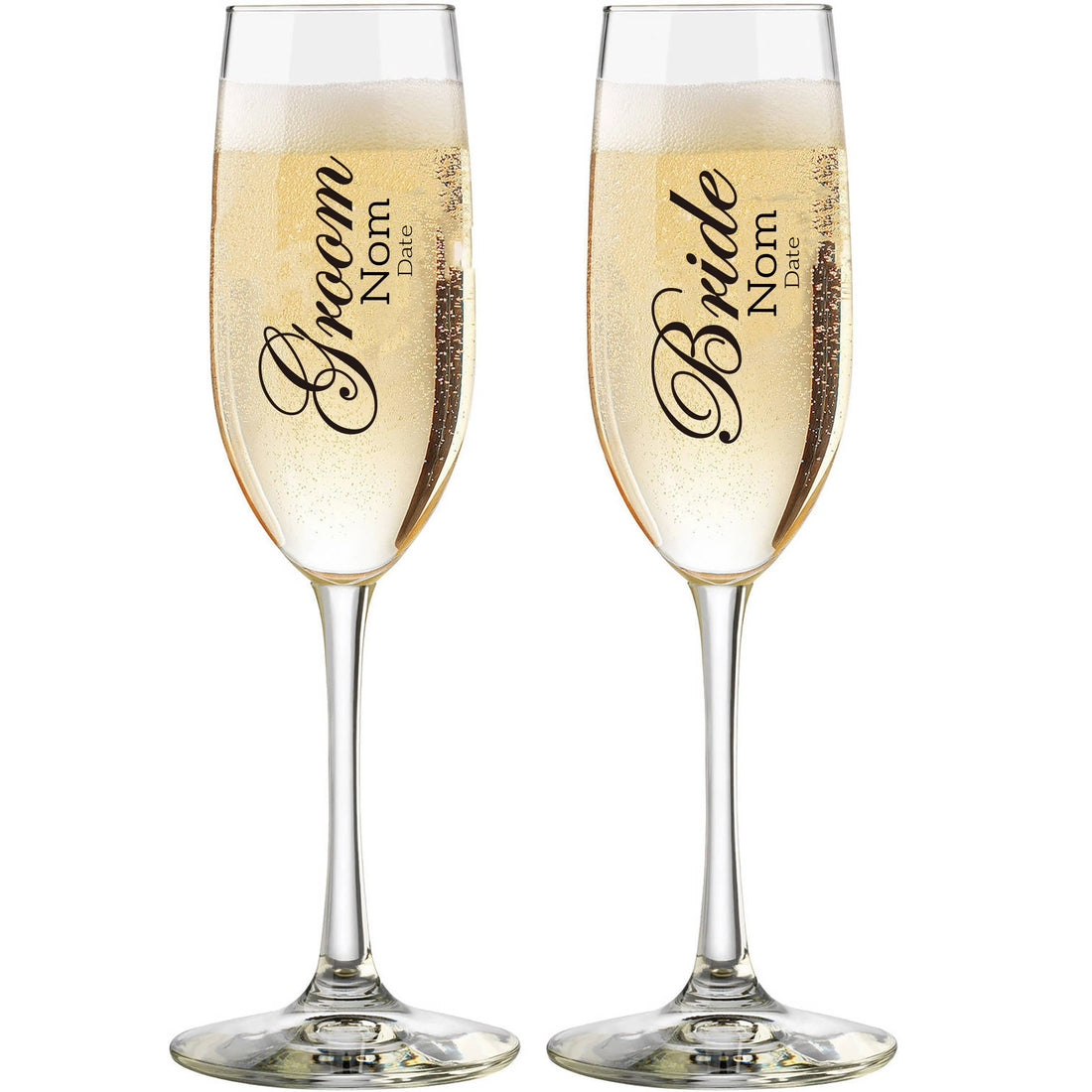 Verres à Champagne à Personnaliser Originaux