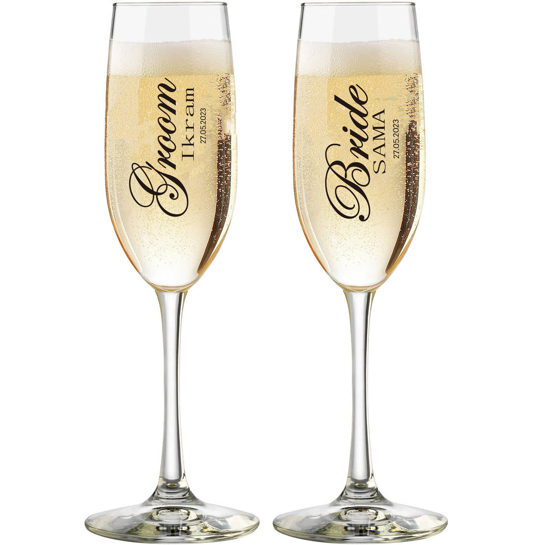 Verres à Champagne à Personnaliser Unique