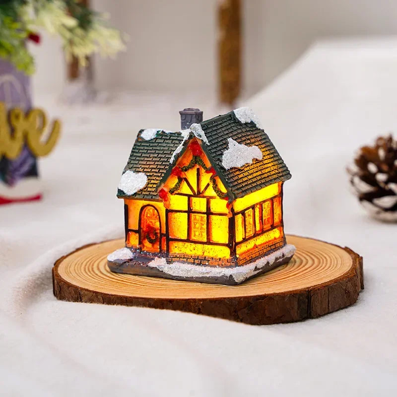 Village de Noel Lumineux 6 Pièces compact 