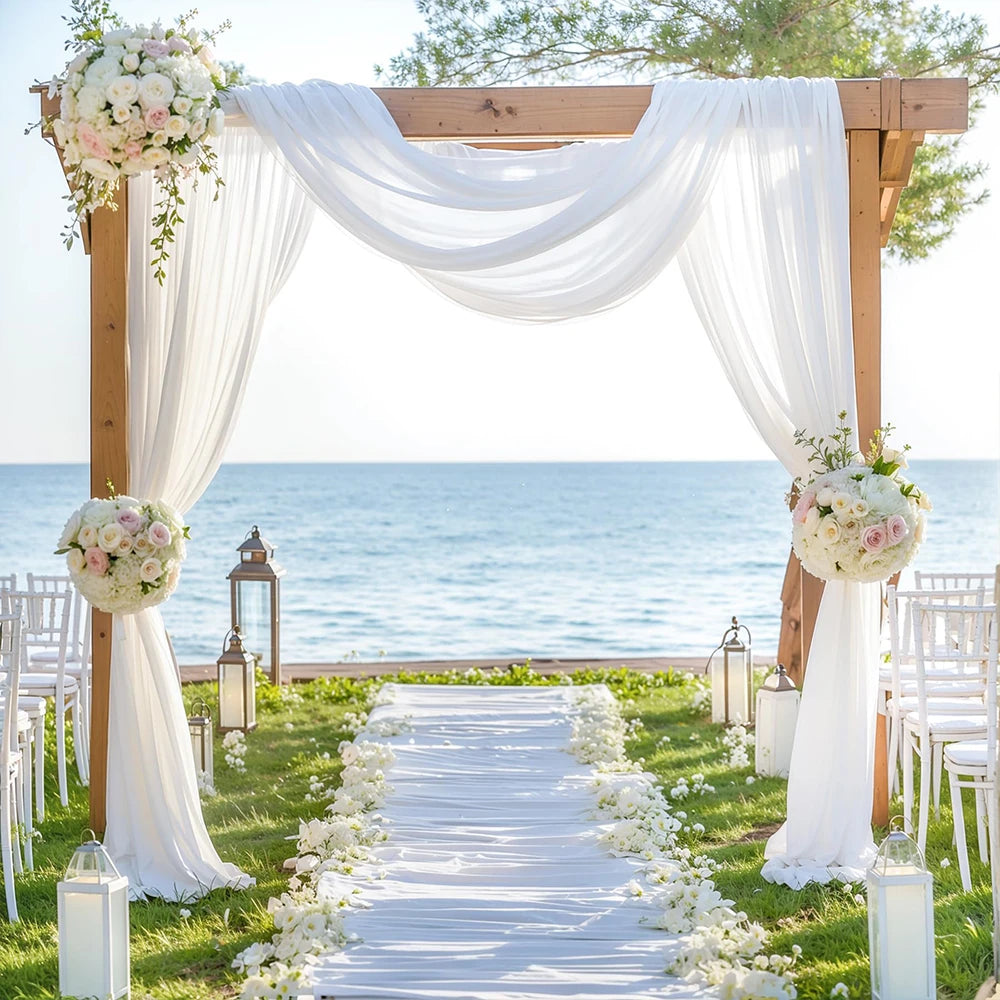 Voilage Arche Mariage Blanc