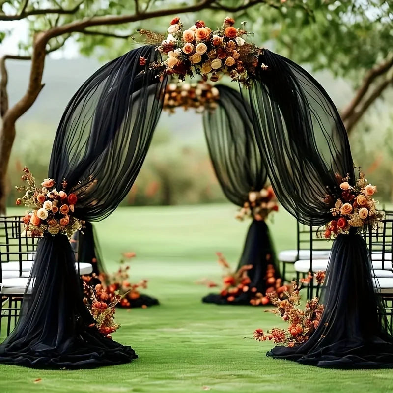 Voile Arche Mariage Noir Unique