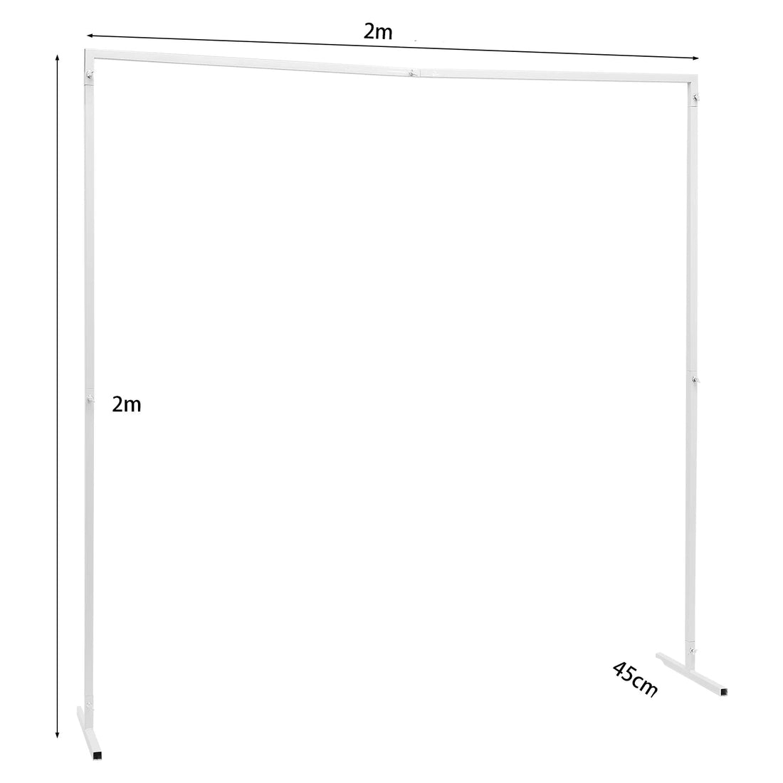 arche mariage carrée blanche design