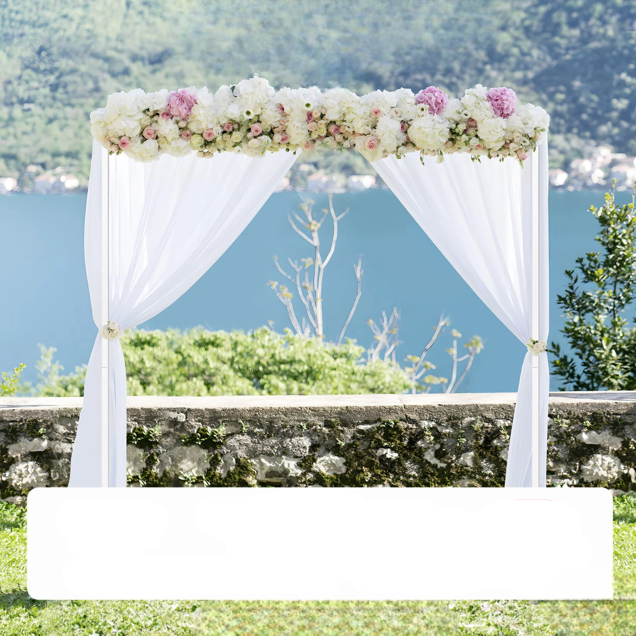 arche mariage carrée blanche unique