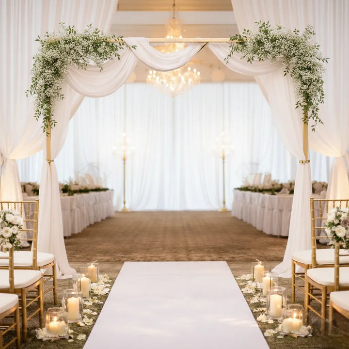 arche mariage carrée dorée spécial