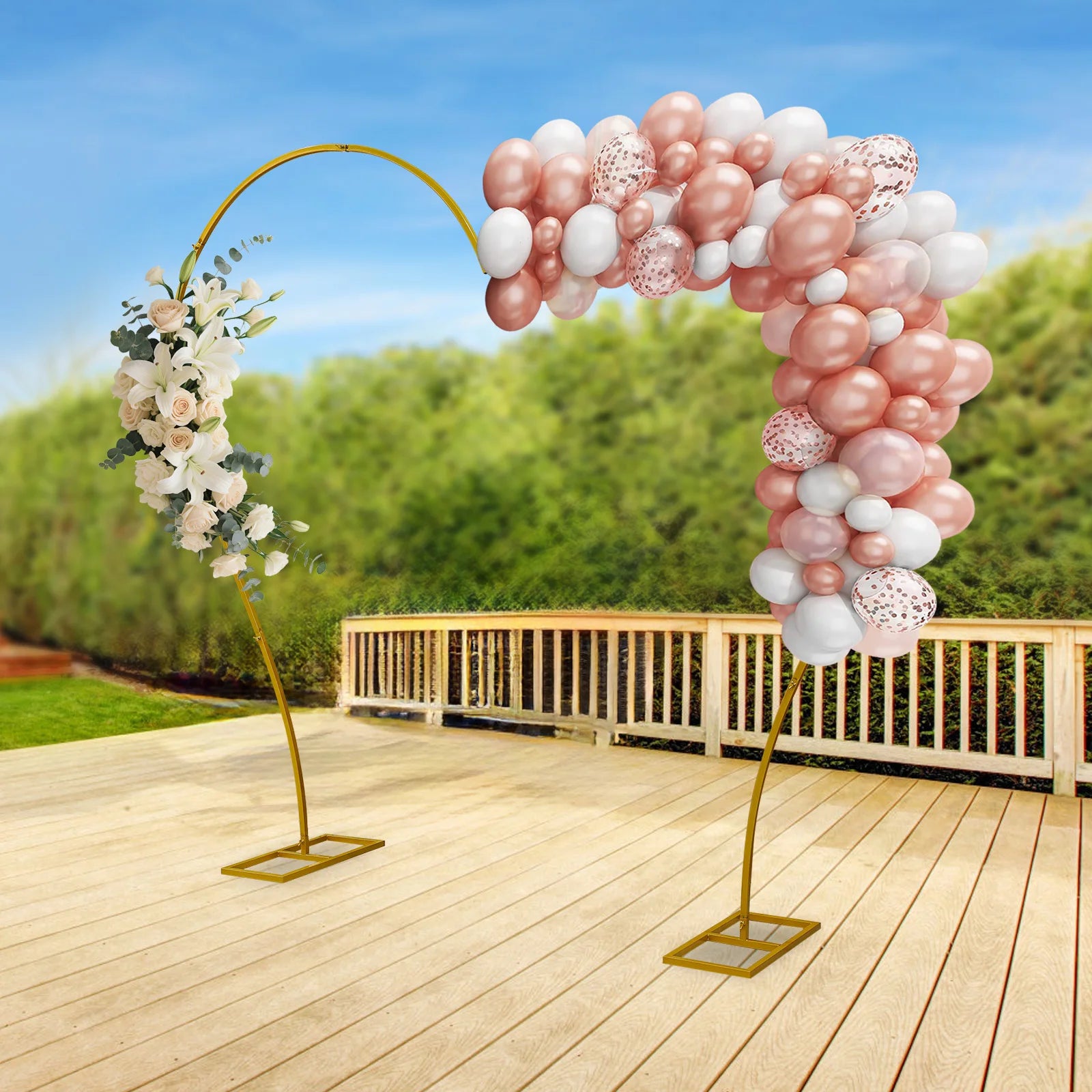 arche mariage en forme de cœur