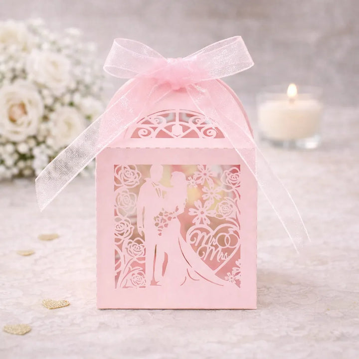 boîte à dragées au design romantique unique