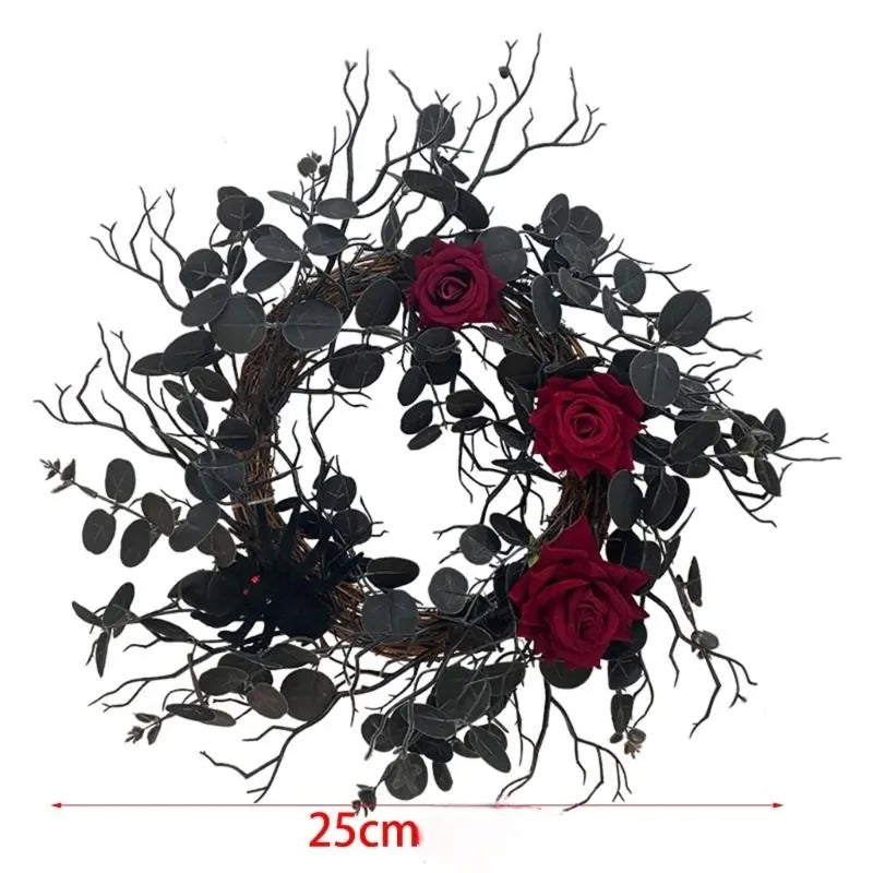 couronne de roses halloween impeccable