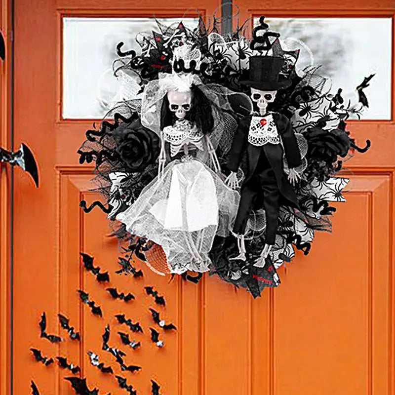 couronne mariés halloween effrayante