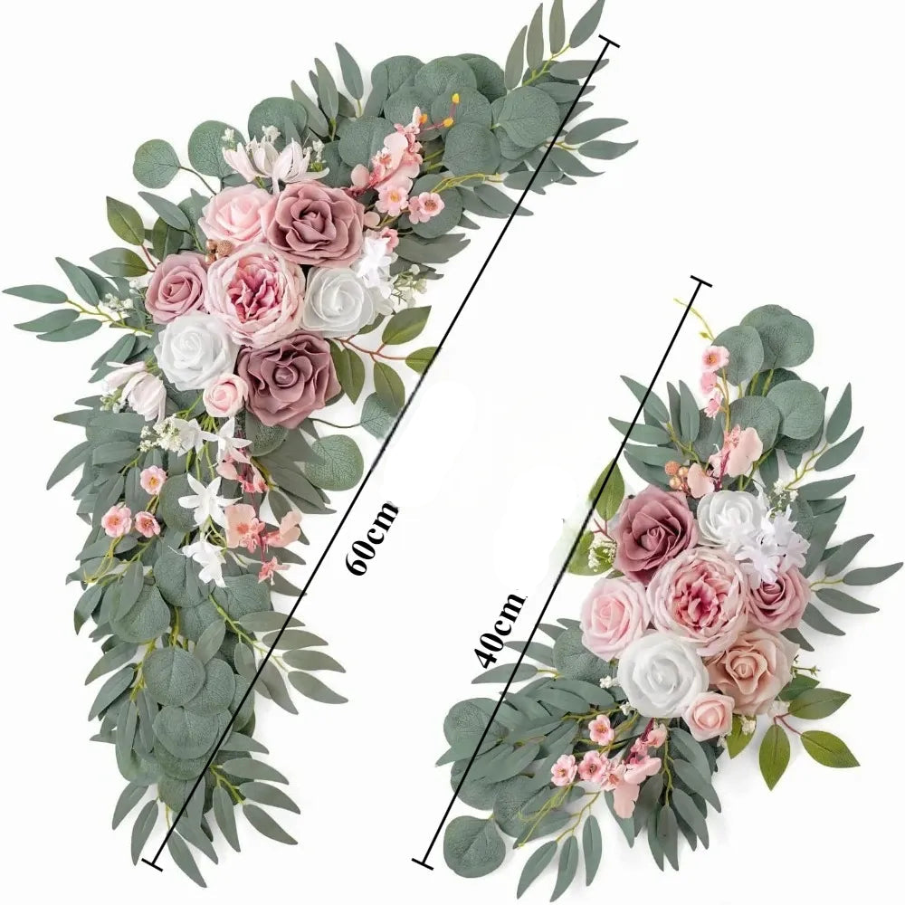 fleurs décoratives arche mariage