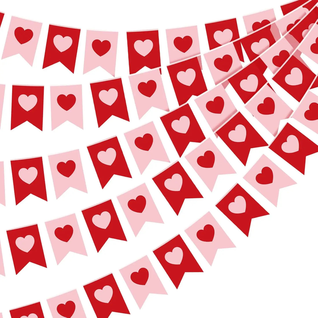 guirlande de coeurs pour voiture mariage élélgant