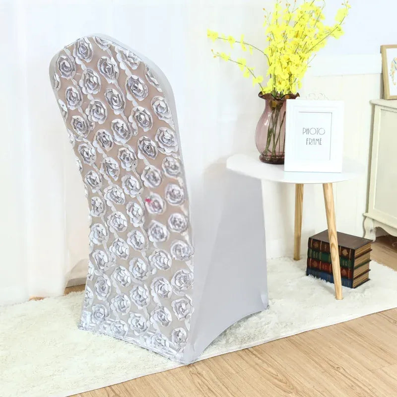 housse de chaise mariage en satin chic