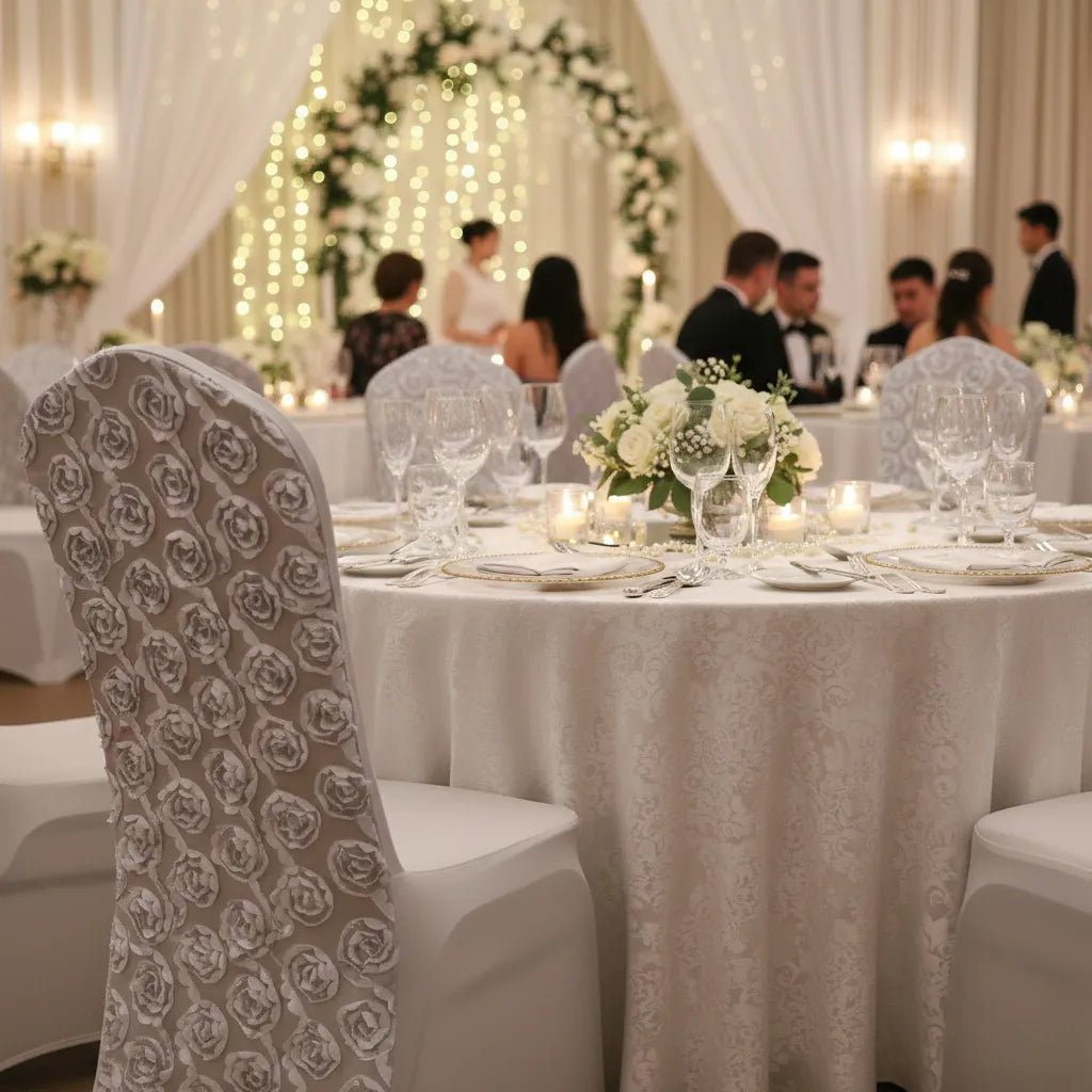 housse de chaise mariage satiné 