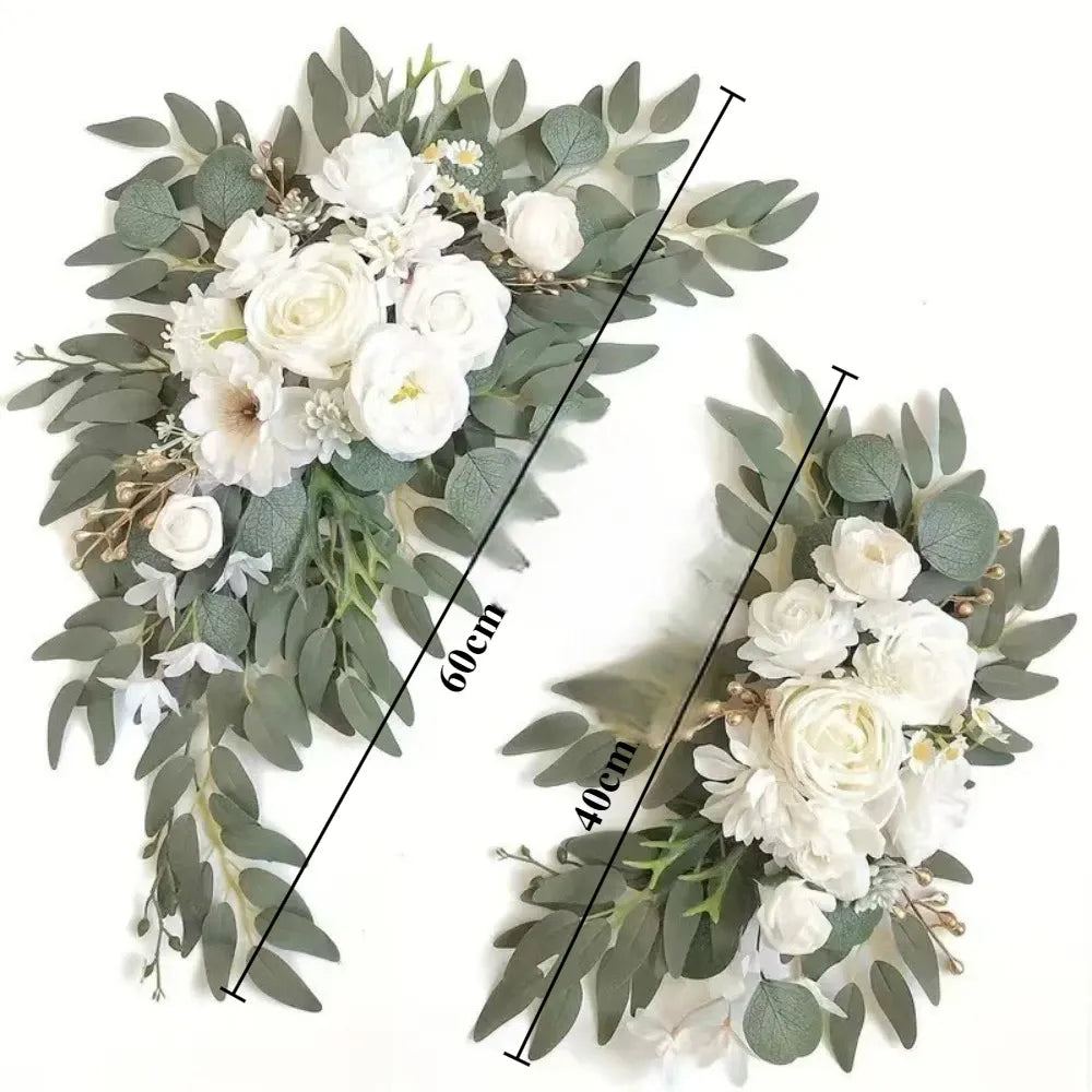 kit de fleurs blanches artificielles pour arc mariage sublime