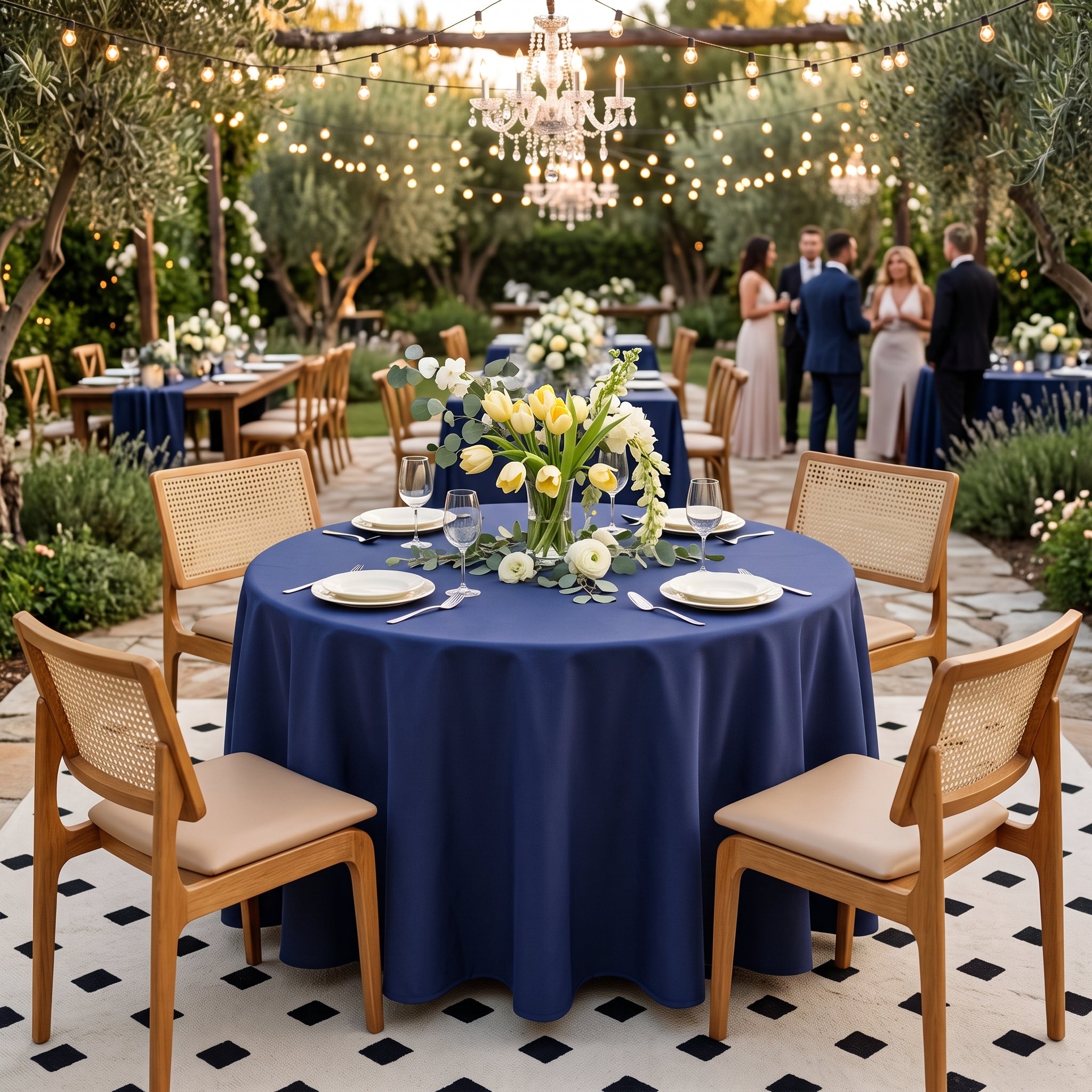 nappe bleu marine mariage​